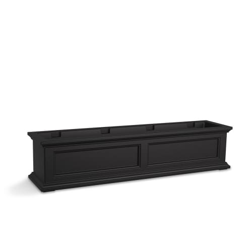 Mayne® Fairfield 4ft Window Box, 48" x 11" x 10.8", Black